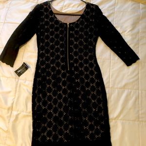 Long sleeve black dress